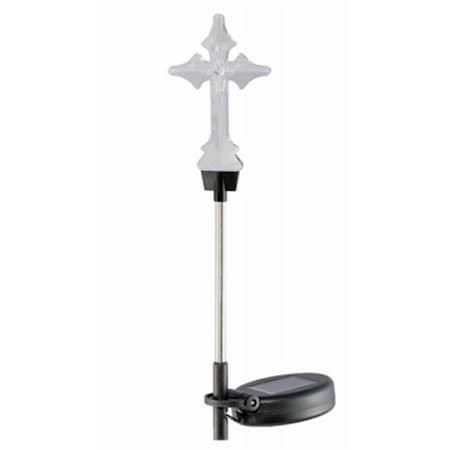 Happylight Four Seasons Solar Color Changing Cross Stake Light, 10 Piece HA3238199